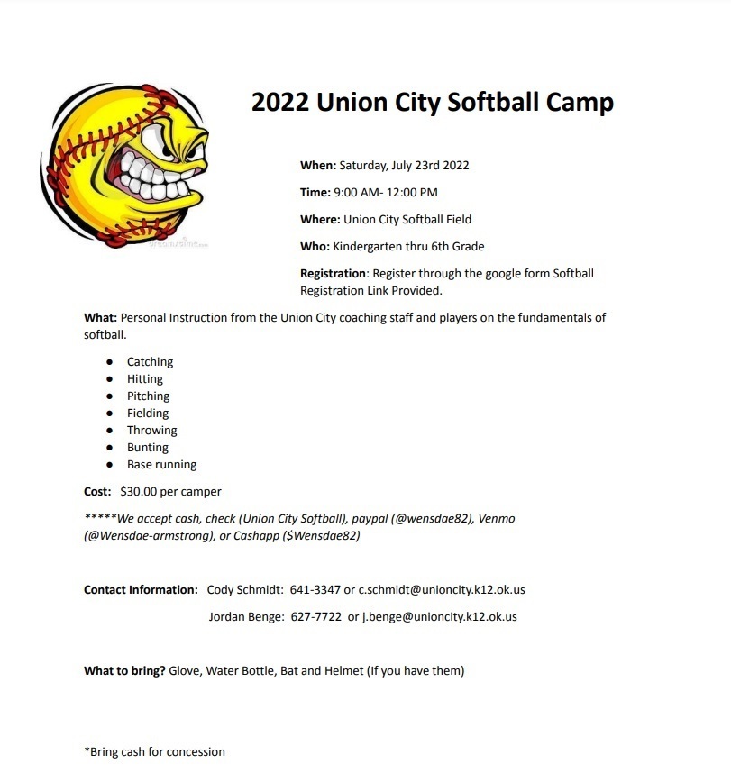 Union City Softball Camp
